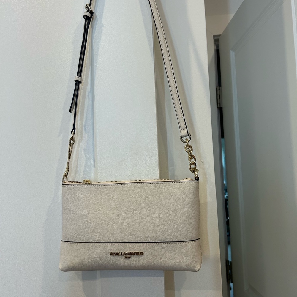Karl Lagerfeld Beige Crossbody Bag
